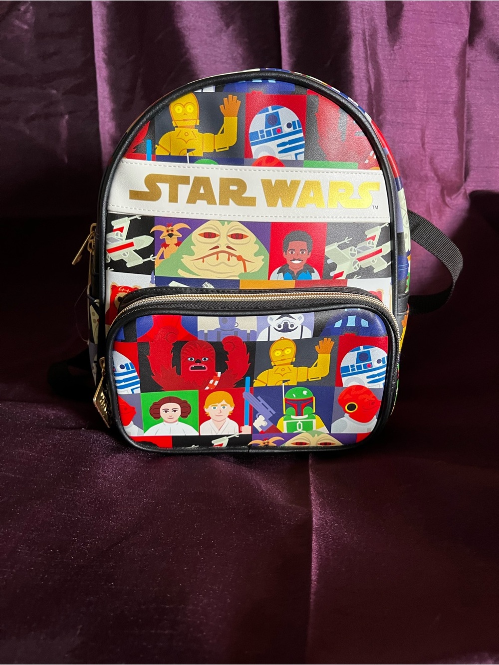 Star Wars Multi-Color Character Panel Mini Backpack